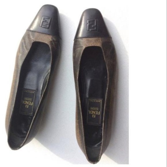 Fendi Wide Pequin Striped Coated Canvas - Picture 1 of 6